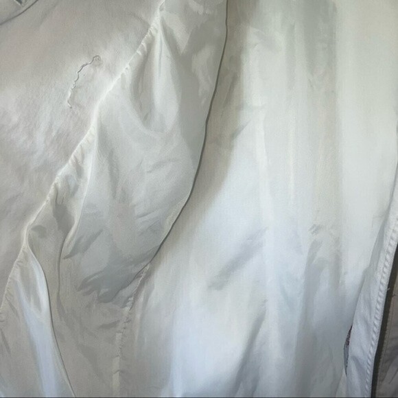 VINTAGE London fog white double breasted peacoat size 12 - Picture 6 of 13